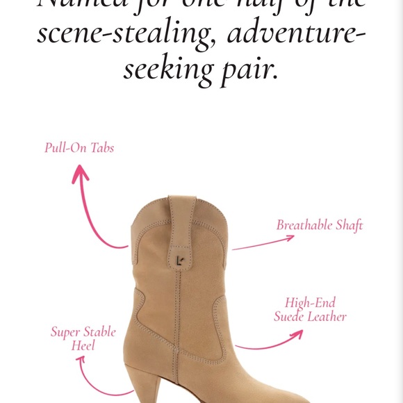 Larroude Thelma Boot In Sand Suede - Picture 5 of 9